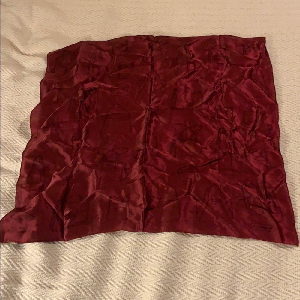 Coach scarf handbag motif